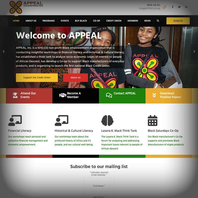 APPEAL Inc.  Design Maryland and Washington DC