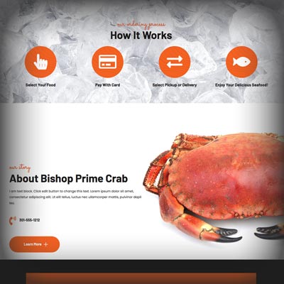 Bishop Prime Crab website close