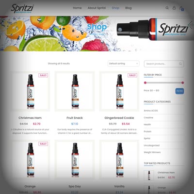 Spritzi website close