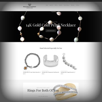 Waller & Company Jewelry website close